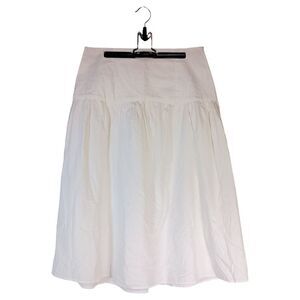 Zemeta Midi Skirt Off White Womens Large